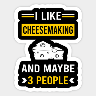 3 People Cheesemaking Cheesemaker Cheese Making Sticker